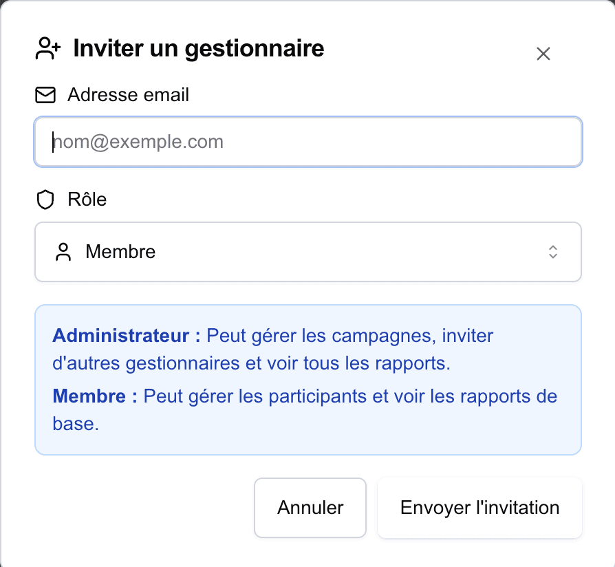 Gérer les informations de l'école et ajouter d'autres personnes
